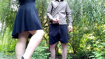 Preview 1 of Japanese My Home - Masturbating stranger helped me cum outdoors