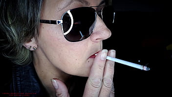 Preview 2 of Girl Xxx Dog Vidio - Karina Lowered Her Jeans Pants To Smoke Her Naked Cigarette  - Gorgeous Pussy And Ass