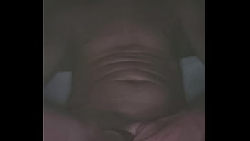 Preview 1 of Nerdy Sex Treesome - In the dark jacking my cock
