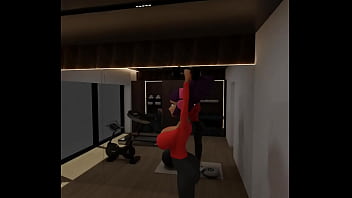 Preview 4 of Anal Granny Reality - BIG ASS lady Working out