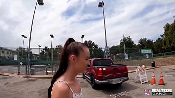 Preview 1 of Indonesia Virin - Real Teens - Ponytailed Hottie Athena Heart Gives Heads In Public Before Fucking At Hotel