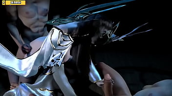 Preview 4 of Emosnal Was - Hentai 3D - 108 Goddess (ep 42) - Queen get threesome P2