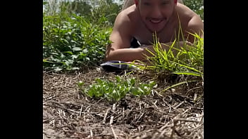 Preview 2 of Nudy Girl Fuck - Brandon and Carlos out back