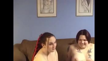 Preview 2 of Mommy Son Sxe - Three overweight brunettes lick each other&#039_s pussies