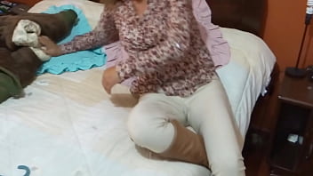 Preview 4 of Old Men And Thain Porn - It excites me to show myself off in front of my stepson&#039_s friends,  watching them jerk off
