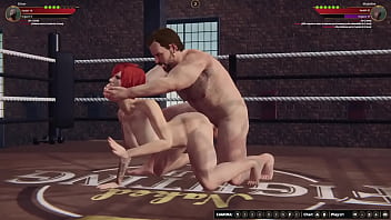 Preview 2 of Fandt Toilet Scat - Ethan vs Madeline (Naked Fighter 3D)