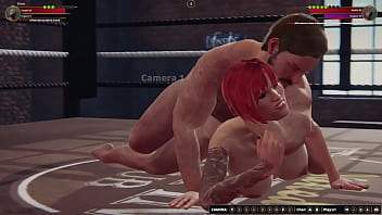 Preview 3 of Fandt Toilet Scat - Ethan vs Madeline (Naked Fighter 3D)