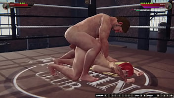 Preview 4 of Fandt Toilet Scat - Ethan vs Madeline (Naked Fighter 3D)