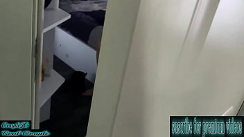 Preview 1 of Sister Wanking Off Brother - Spying on my step sister ended successfully