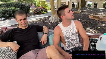Preview 1 of Jav Doggy Masturbation - Stud Malakai White Spitroasted By Jocks - Kyler Drayke - JohnnyRapid