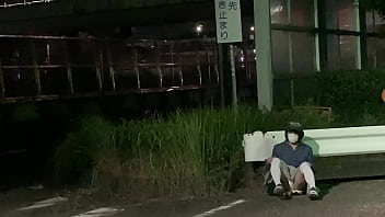 Preview 3 of Dani Danis Anal - 女装子まゆちゃんが深夜の側道でしゃがみパンチラからＭ字開脚で野外露出