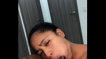 Preview 2 of Monstar Dick - she records herself in a selfie giving her friend a blowjob to send it to her boyfriend -amateur couple- Nysdel