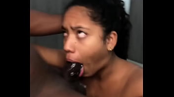 Preview 3 of Monstar Dick - she records herself in a selfie giving her friend a blowjob to send it to her boyfriend -amateur couple- Nysdel