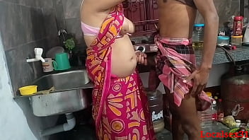 Preview 2 of Foce Borther - Red saree Kitchen Sex In Sonali ( Official Video By Localsex31)