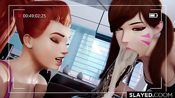 Preview 4 of Racy Mom Conection - DVA and BRIGITTE Double Down on Doomfist
