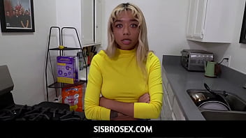 Preview 1 of Africa Sexx Vs Dia Zerva - Kpop superfan Gia Dibella is dancing with her tits out to some kpop music when her stepbrother Chad walks in on her