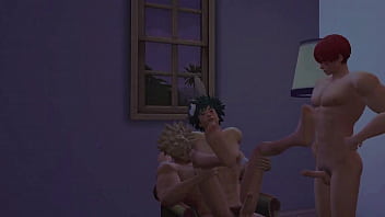 Preview 4 of Virgin Nity 18 Gril - Mha Threesome