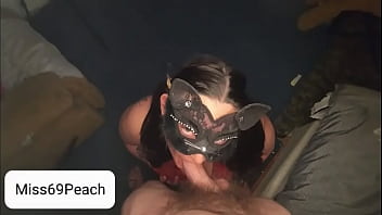Preview 4 of Massage Spy Cam Real - Miss69Peach Sucks and swallows hard dick