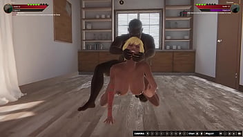 Preview 2 of Xxnx Mom Family Stork - Eriss vs Ousman (Naked Fighter 3D)