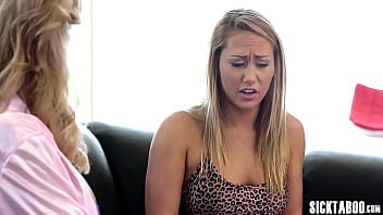Preview 2 of Di Sciksa - SickTaboo.com - MILF stepmom Brandi Love fucks her blonde teen stepdaughter Carter Cruise