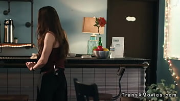 Preview 1 of Fat For Kim - Dude gets blowjob fron shemale