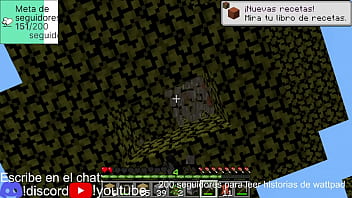 Preview 4 of Two Hai One Girl - Tartamudo prieto juega Minecraft,  Parte 1
