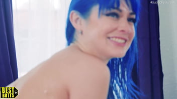 Preview 4 of Malena Masyromarino - Best Butts: Jewelz Blu bounces her bubble booty for Big Load Backshots