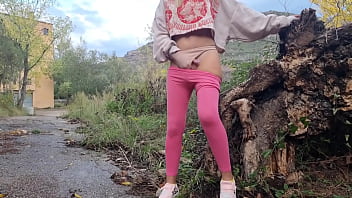 Preview 3 of Seel Pak Xxx Video Scool - Outdoor masturbastion near mountains
