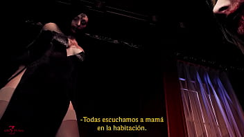 Preview 1 of Goldie Baby5 - Lady Dimitrescu - Forgotten Desires [1080H | Spanish Sub | 60FPS]