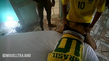 Preview 3 of Rough In Hotel Gay - Primeiro Teste no Clube de Futebol - O Goleiro Novato Foi Massacrado no P&ecirc_lo por 2 Artilheiros Dotados