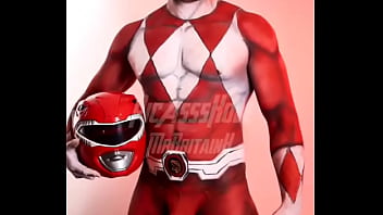 Preview 4 of English Xxx Hold - That time PicAsssHole painted me as the Red Ranger This is should do another bodypainting,  if so what character?