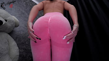 Preview 1 of Police Aunty - Fitness girl changing into a sexy outfit, ass worship, BIG ASS! - AnGelya.G