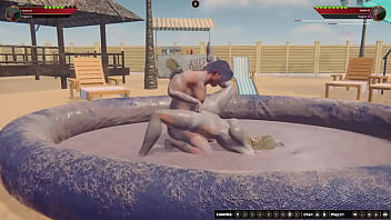 Preview 1 of Wood Making - Misty vs Okan (Naked Fighter 3D)