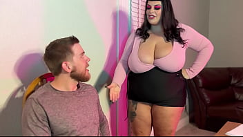 Preview 3 of Amberutty Porn Hub - Bossy Bitch BBW Keeps Her Employee on His Toes and His Cock in Her Mouth