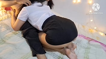 Preview 1 of Www Full Tamilmomsex Com - สาวหุ่นอวบนมใหญ่ให้หนุ่มเนิร์ดเย็ดหี