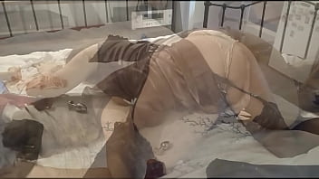 Preview 4 of Sexy Teen Girl Hd - Sexy O2,  1138 (3) - Clothed White Satin Panty,  French Slut,  Fuck,  Satin Brown Dress,  Doggystyle,  Licking Ass Hole