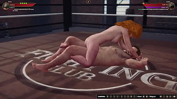 Preview 3 of Hidden Kamara Sex - Ethan vs Chelci (Naked Fighter 3D)