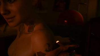 Preview 3 of Xxx Girl Xx - Animation lesbian sex where Judy Alvarez fucking girl,  hot cyberpunk porno mod