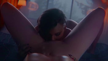 Preview 4 of Xxx Girl Xx - Animation lesbian sex where Judy Alvarez fucking girl,  hot cyberpunk porno mod