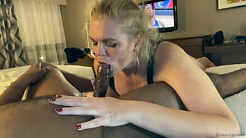 Preview 3 of Loyal Tube - Jenna Jaymes Sucks BBC While He Watches The Game 1080p