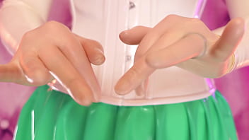Preview 3 of Indian Bhabbi Cremple - 3 layers of medical gloves: ASMR video (Arya Grander)
