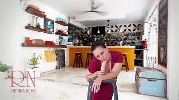 Preview 4 of Taxi Driver Fuck - A pretty lady in a red dress sucks and fucks a big dildo. Footjob,  titlob,  blowjob. 3 1