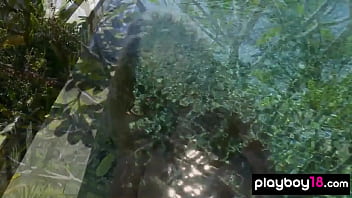 Preview 3 of Haber Masn - Playboy18.com -Bombastic big boobed naked blondie Bexie Williams swimming in the pool