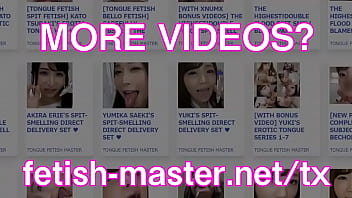 Preview 3 of Iranin Danc - Japanese Asian Tongue Spit Face Nose Licking Sucking Kissing Handjob Fetish - More at fetish-master.net