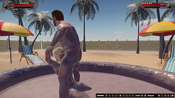 Preview 2 of Bood Bact - Ethan vs. Scara (Naked Fighter 3D)