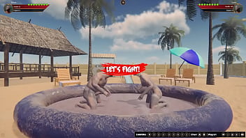 Preview 1 of Bood Bact - Ethan vs. Scara (Naked Fighter 3D)