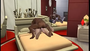 Preview 4 of Mom Son Underground - XXX sims 4- Cristal cabalga en pene negro con cond&oacute_n