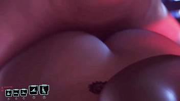 Preview 3 of Shemale Ukraine - Animation anal sex when a Judy Alvarez lies on her stomach and a guy fucks her ass - Hot Cyberpunk porn