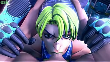 Preview 2 of Syria Oky - Jolyne gets face fucked