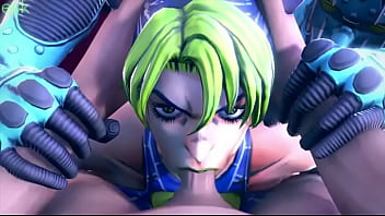 Preview 1 of Syria Oky - Jolyne gets face fucked